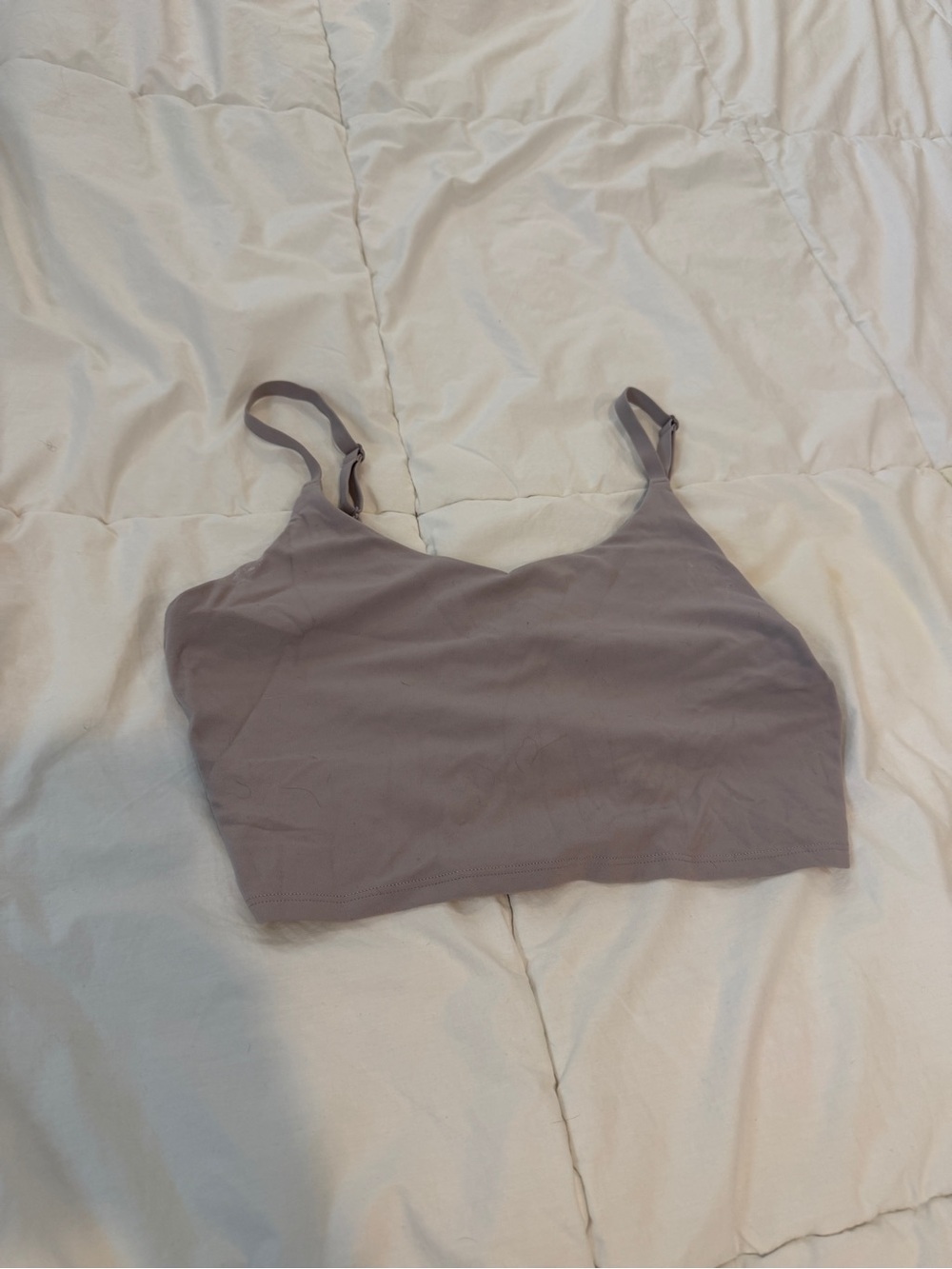 Athleta Light Mauve Crop tank/bralette
